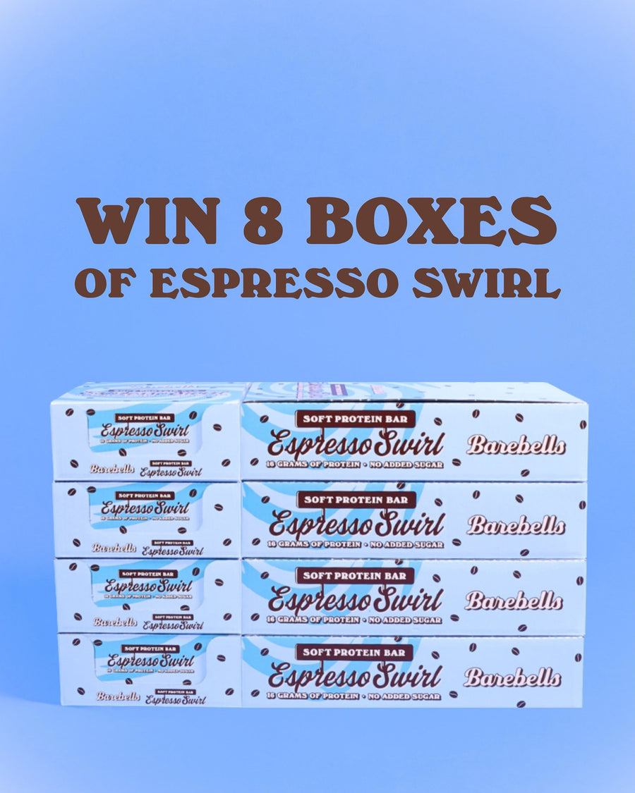 GEWINNSPIEL! 🤎

Anlässlich unseren neuen Riegels Espresso Swirl verlosen wir 8 Boxen unserer neuen Sorte an euch! 🤭

So nehmt ihr teil:
☕️ Uns folgen @barebellsswitzerland 
🤎 Den Beitrag liken
🌟 Zwei Freund*innen in den Kommentaren markieren
🍫 Erneut Veröffentlichen für eine höhere Gewinnchance

Viel Glück! ✨
_____________

Das Gewinnspiel wird in keiner Weise von Meta gesponsert, beworben oder verwaltet. Die Aktion läuft bis einschließlich bis 28.09.26 um 23:59 Uhr. Die Gewinnerlnnen werden am 29.09.2
