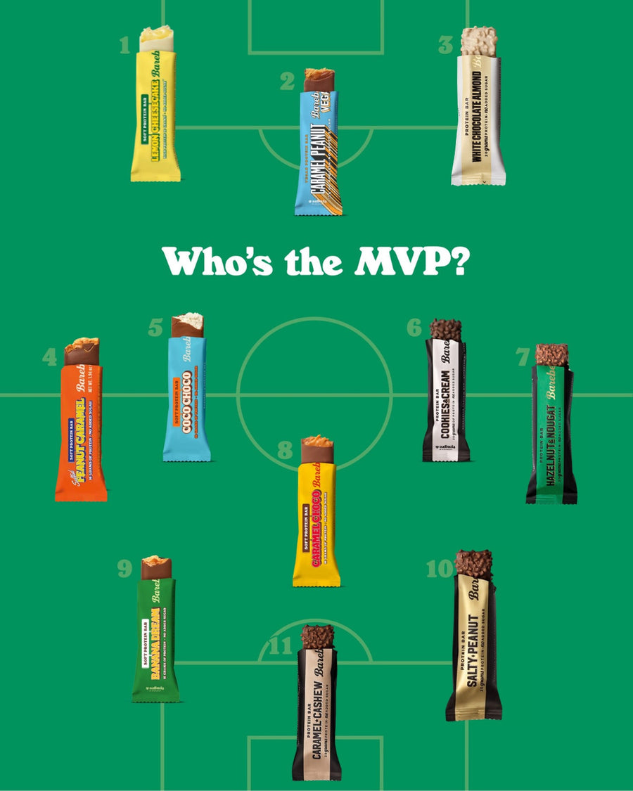 Wer ist der MVP für dich? 👀👇 

#barebells #barebellsswitzerland #footballsummer #fußball
